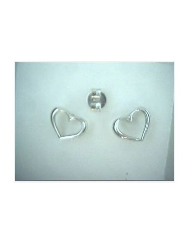 BOUCLES D'OREILLES COEUR ARGENT