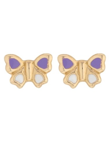 BOUCLES D'OREILLES OR PAPILLON