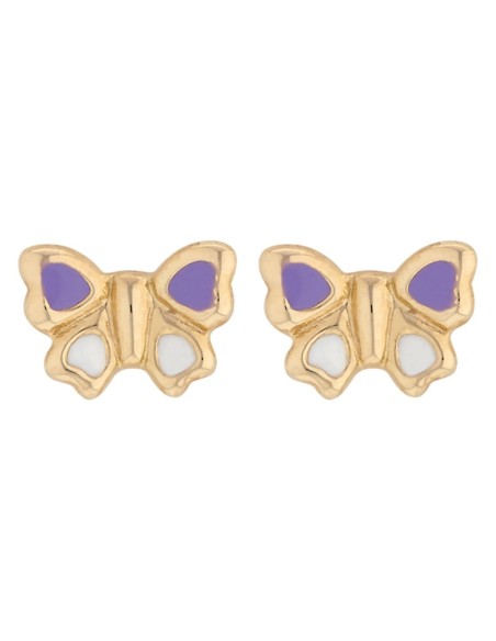 BOUCLES D'OREILLES OR PAPILLON