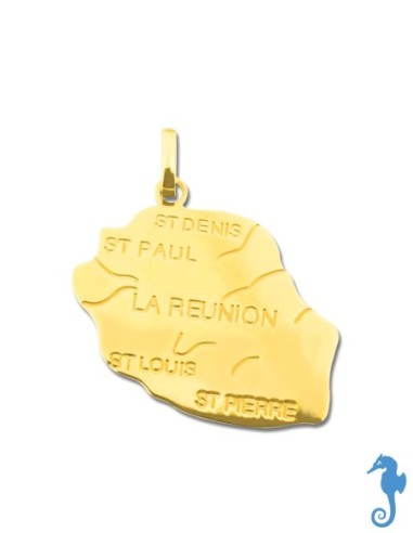 PENDENTIF OR ÎLE DE LA RÉUNION