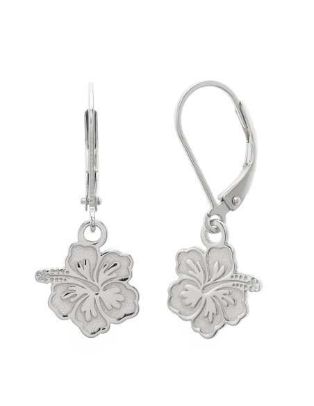 BOUCLES D'OREILLES ARGENT FLEUR