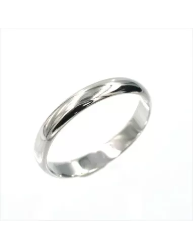 BAGUE ALLIANCE ARGENT HOMME