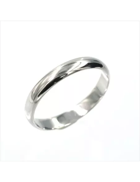 BAGUE ALLIANCE ARGENT HOMME